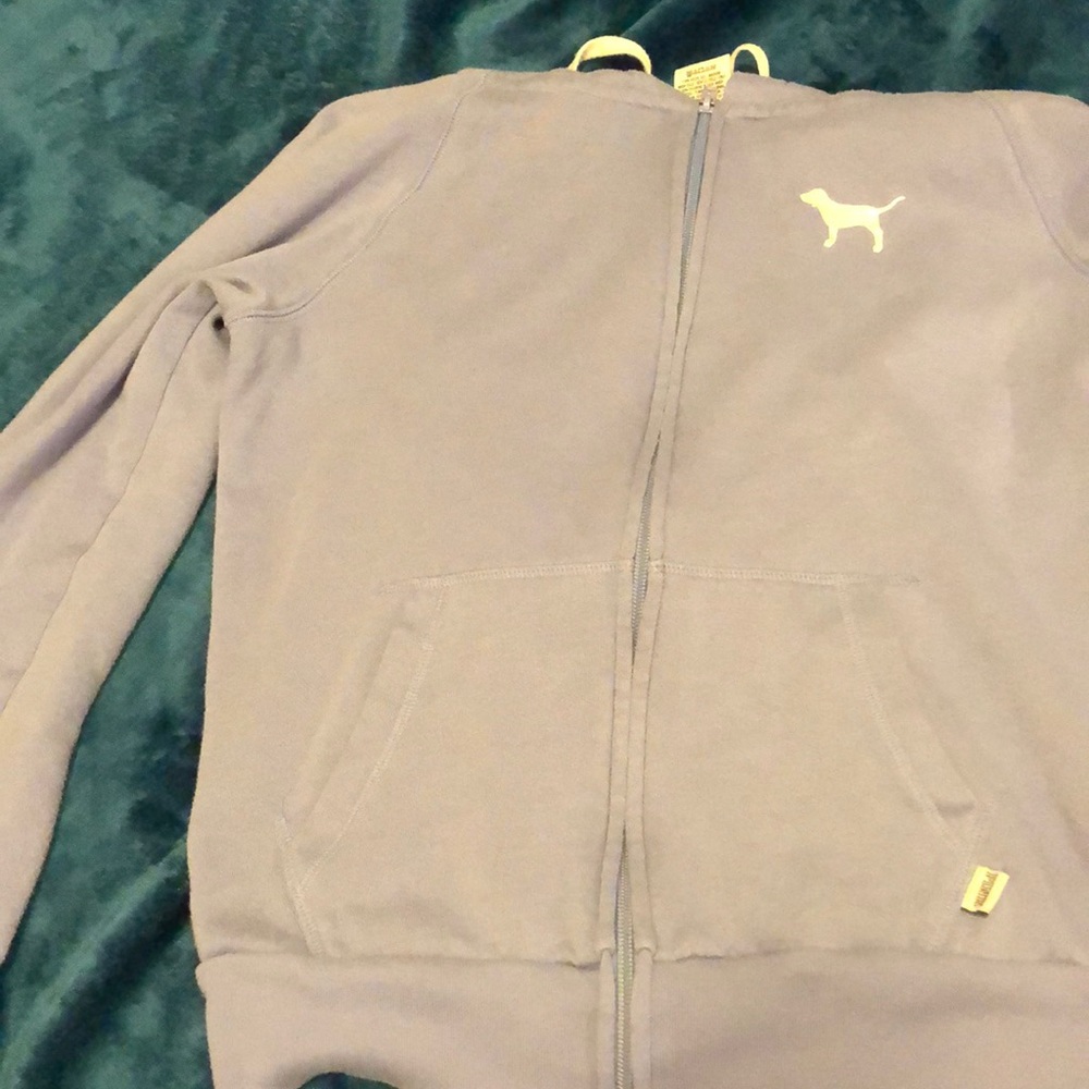 Purple Zip up hooded sweatshirt
